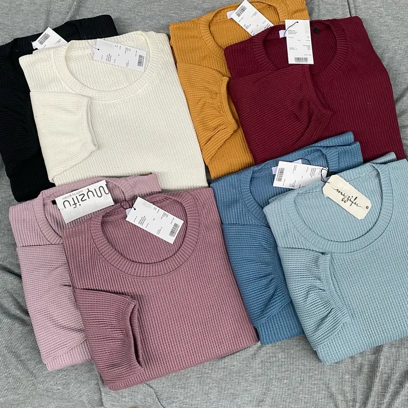 Atasan Blouse Hanover Rajut Oversize Tangan Balon Baju Batwing 3