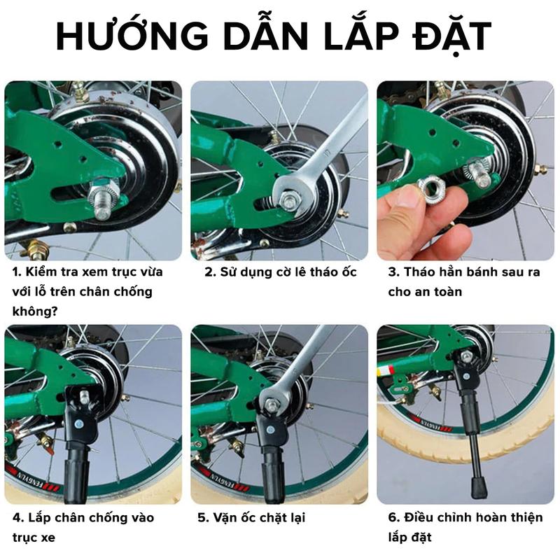 Product Introduction of Chân Chống Xe Đạp Trẻ Em Hãng Amalife Đủ Size 12inch – 14inch - 16inch - 18inch - 20inch Hợp Kim Chắc Chắn 8