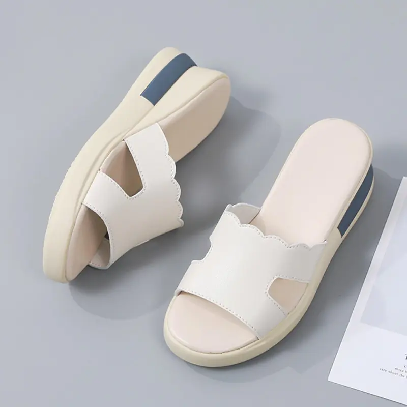 Sandal Wedges Wanita Fashion Kekinian 2024 - Tinggi Hak 5 Cm - Sendal, Cewek 5