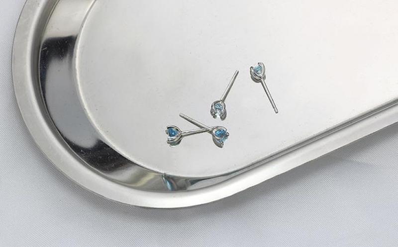 Product Introduction of Bông Tai Đinh tán Topaz, Màu Xanh Pha Lê Tự Nhiên, Khuyên Bông Khuyên Tai Đinh Tán Mini, Siêu Nhỏ, Bạc Sterling, Thích Hợp Cho Học Sinh, Hoa Tai Cá Tính Dễ Phối Đồ 0