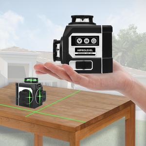 Mini Laser Level, 1 Count 12 Lines High Precision Self-leveling Tool, Rechargeable Laser Level with Accessories, Suitable for Tile, Ceiling, Painting