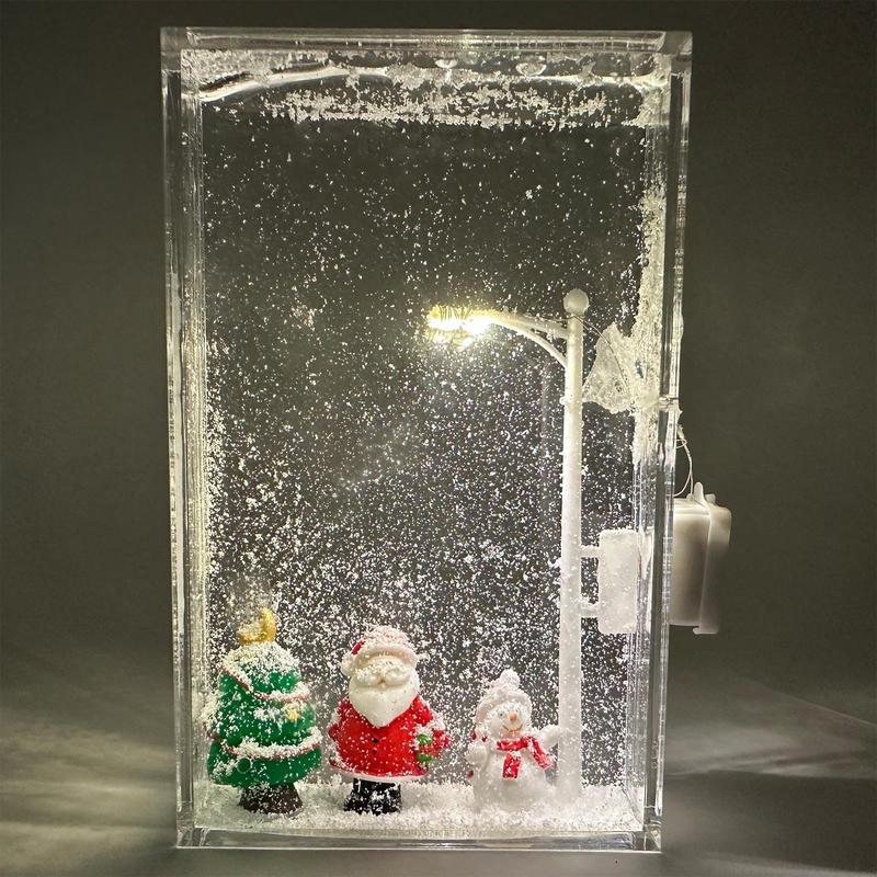 Product Introduction of Snowy Night Street Lamp Design DIY Night Light, Battery Powered Desktop Decor for Birthday & Christmas, Ideal Gift for Girlfriends & Boyfriends 17