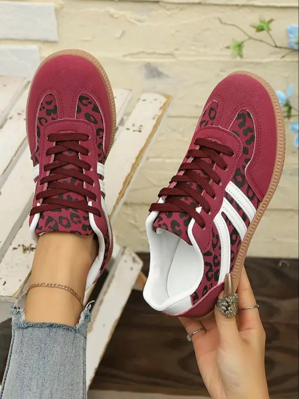 Women's Fashionable Lace Up Low Top Sneakers, Casual Comfortable Sports Shoes for Daily Wear, Non-slip Sneakers for Women & Girls, Trainer Shoes, Athletic Shoes 1