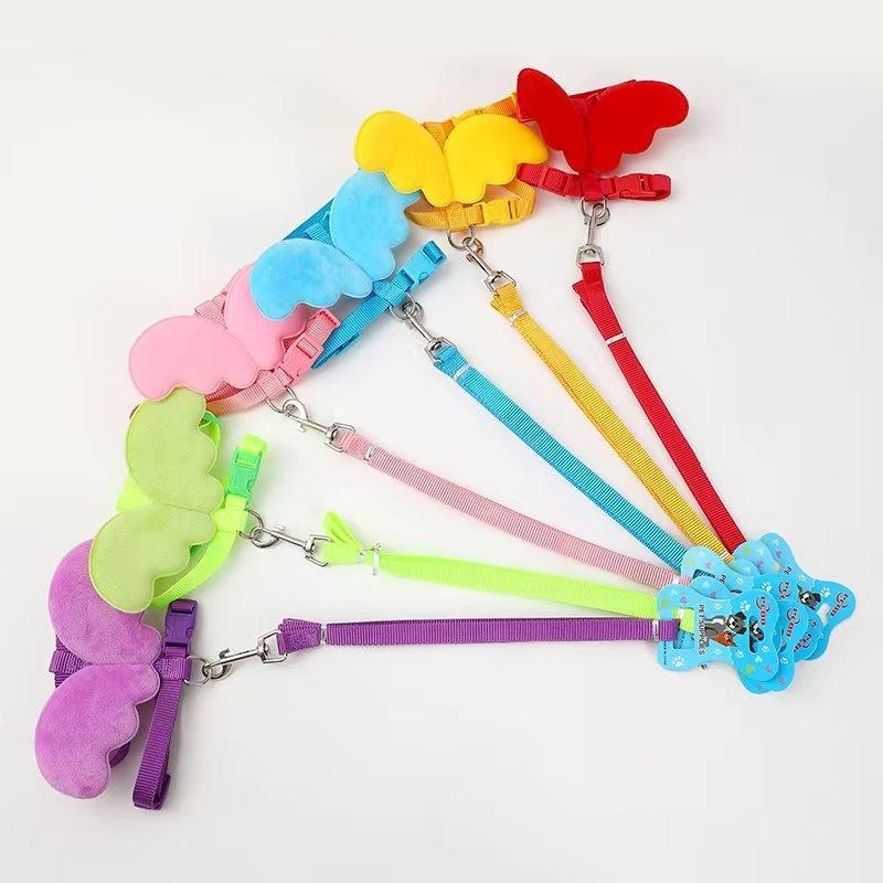 Product Introduction of Pet Cat Traction Rope Angel Wings Rabbit Rope Retractable and Adjustable Length 16