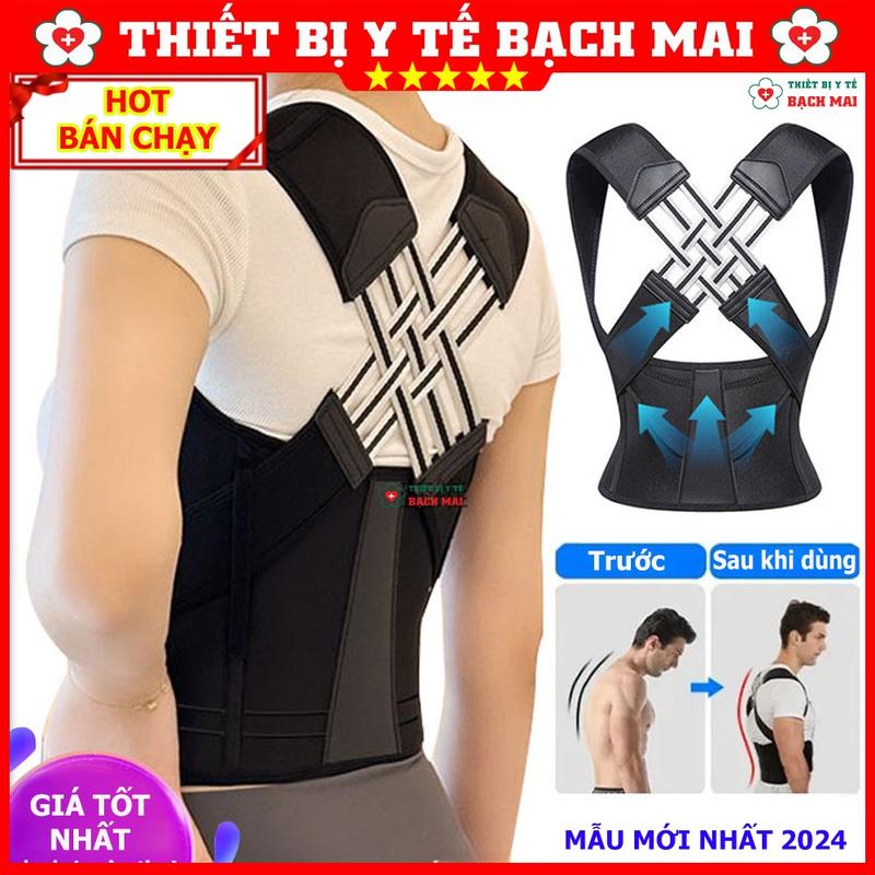 Đai Chống Gù Lưng Điều Chỉnh Sai Tư Thế Cong Vẹo Cột Sống 2024