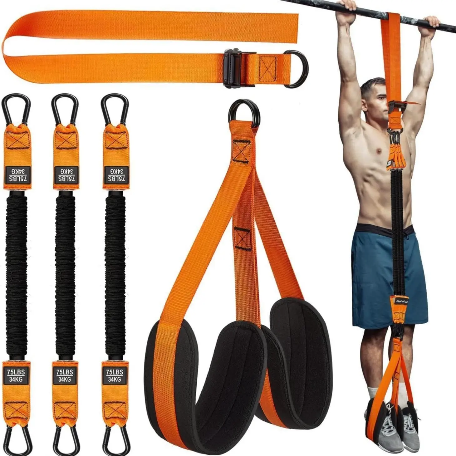 Professional Resistance Training Equipment, 5 Counts/set Adjustable Resistance Training Equipment, Suitable for Deltoid Presses, Face Pulls, Bicep Curls