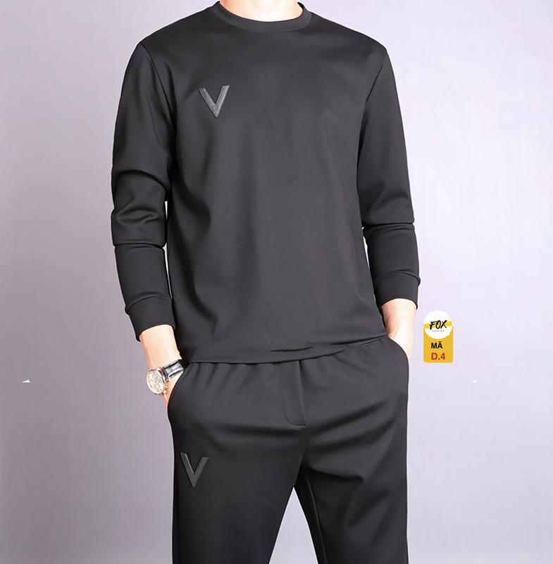 Bộ nỉ nam big size Fox tới 115kg Mã Vda | Bộ thể thao nam nữ thu đông dài tay | Quần áo nam nữ chất cotton back Sport Chạy Bộ Tập Gym Unisex,bộ thể thao nam
