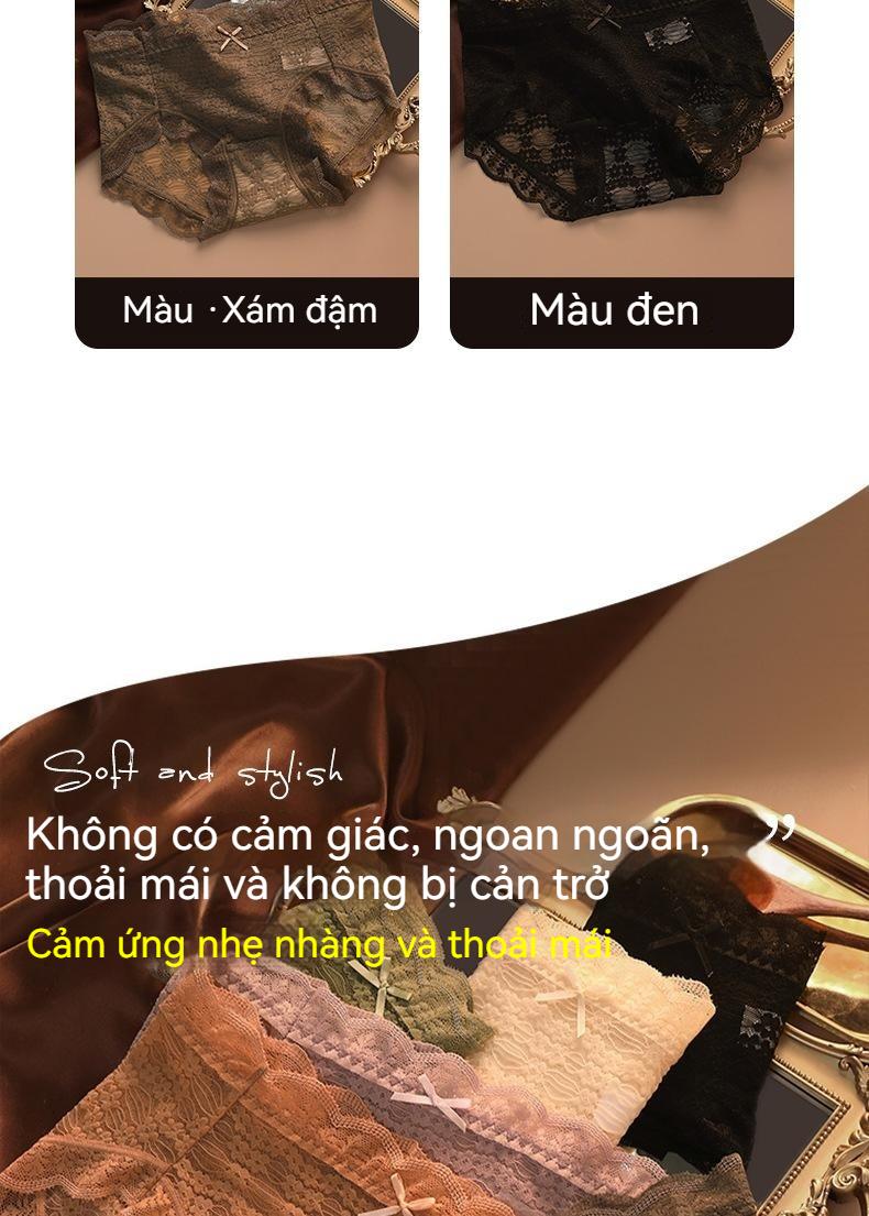 Product Introduction of Đồ Lót Ren, Chất Lượng Phổ Biến, Dành Cho Nữ, cạp vừa, Làm Bằng Bông, Có Đáy Kháng Khuẩn, Gợi Cảm Và Thoáng Khí, Liền Mạch, Phong Cách Cổ Điển Quần Lót Bé Gái, Thích Hợp Cho Đồ Lót Nữ 27