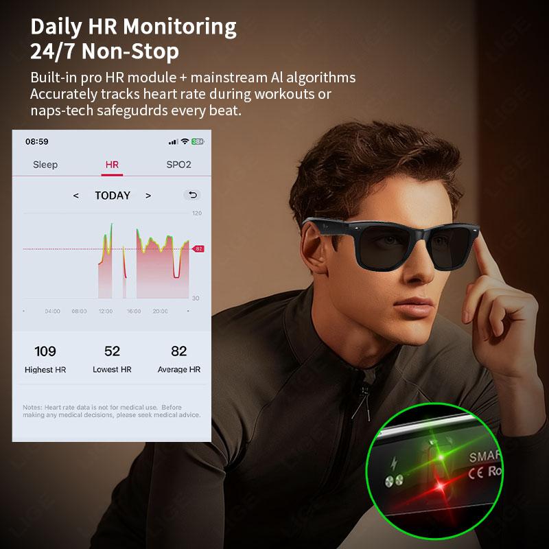 New AI Photography Video Smart Glasses Intelligent Interactive Translation Smart Sunglasses For Google Glasses with camera men - Image 5