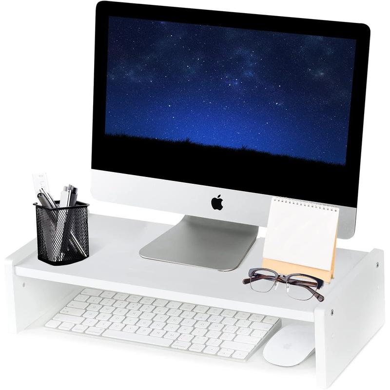 Solid Stand Riser, Riser with 2 Adjustable Height, 15.8 inch Computer ...