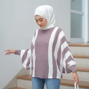 INDIRA Batwing Rajut SALLY Premium Oversize Knitwear Atasan Wanita