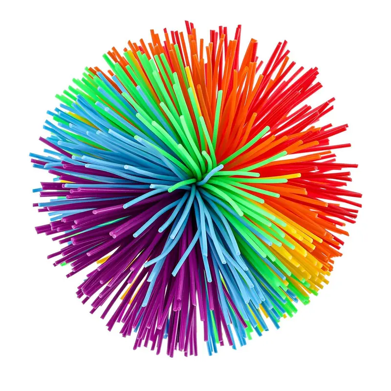 Random Color Party Confetti Ball, 5 Counts/set Soft Colorful Pom Pom Ball, Party Decoration Supplies for Birthday Wedding Festival 5
