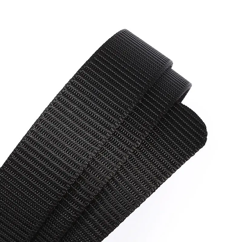 Thắt Lưng Nam, Thắt Lưng Khóa Không Răng Tự Động Bằng Sắt, Thoáng Khí, Màu Trơn Giả Nylon, Thân Thắt Lưng Bán Chạy 3