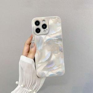 Funda de Moda Alta con Patrón de Concha de TPU a Prueba de Golpes, Compatible con iPhone 6/7/8/X/XS/XR/XS Max/11/12/13/14/15/16 Pro Max