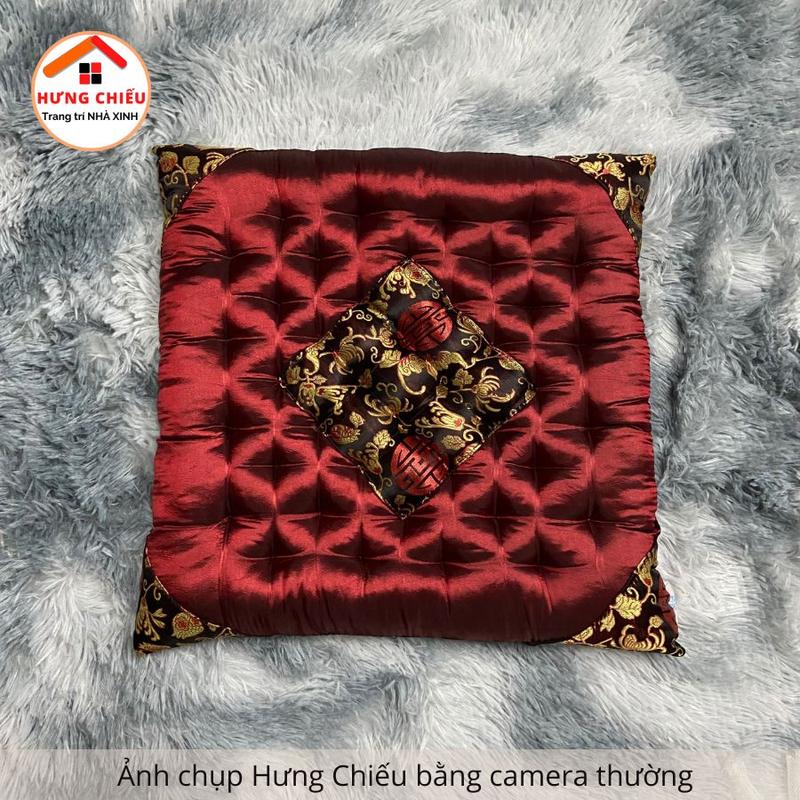 Product Introduction of Đệm ngồi bệt lót ghế văn phòng, nệm vuông ngồi thiền vải lụa trơn một màu, thảm ngồi bệt lót mông (40x40cm) - Hưng Chiếu 7