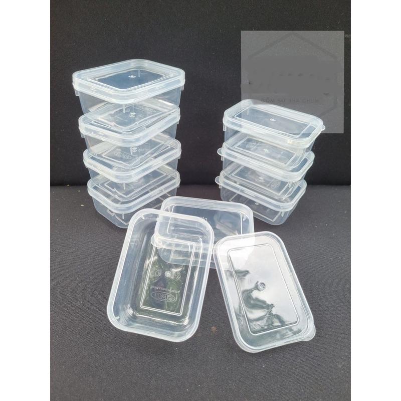 Combo 10 Hộp trữ đông Hộp Đựng chia thức ăn đồ ăn dặm cho bé nhựa PP Nguyên sinh hàng Việt Nhật 6685