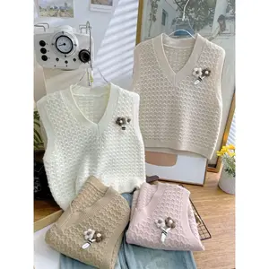 Jlookco_ J226 VEST ATAU ROMPI RAJUT WANITA KOREAN STYLE