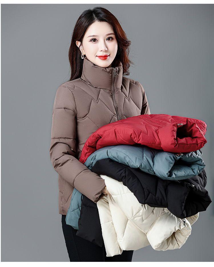 Product Introduction of Áo Khoác Độn Bông, Cho Mẹ TRUNG NIÊN, Áo Khoác Nhẹ Phong Cách Phương Tây Mới, Dáng Ngắn, Ngoại Cỡ, Có Đệm Bông, Thích Hợp Cho Mùa Đông Nữ Top Jacket Women 20