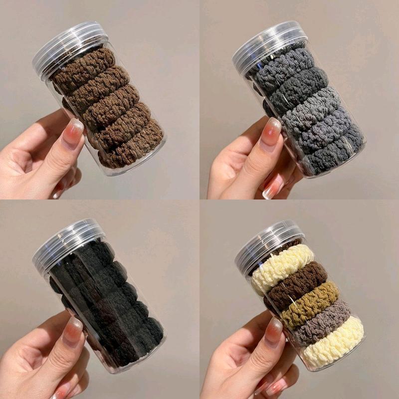 Hộp Chun Buộc Tóc 6 Cái Tạo Kiểu Đuôi Ngựa Thời Trang