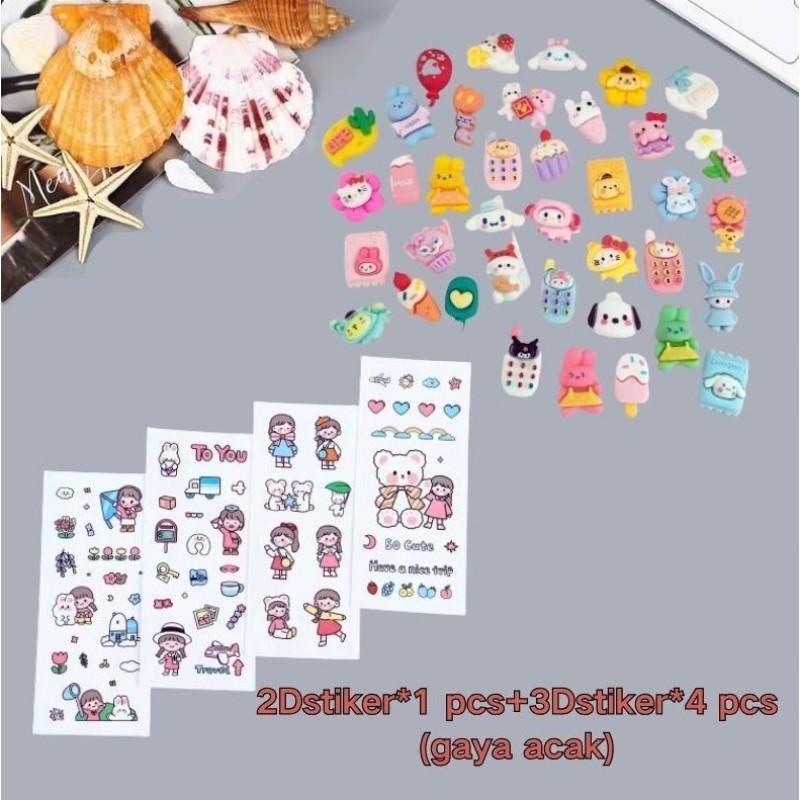 Product Introduction of 【COD】Stiker Cangkir Air 2D + 3D, Stiker 3D, Stiker Cangkir Termos Boneka 3D, Gesper Resin 3D, Stiker Telepon Kulkas DIY Paper Stationery 0