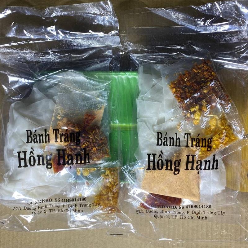10 Bánh Tráng Trộn Hồng Hạnh SaTe Tỏi Bò Trắng 2