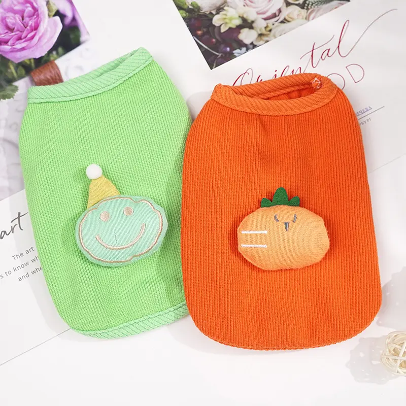 baju kurung kucing2025 Kittens Milk Dog Clothes Small Teddy Puppy Small Body Cup Puppy Milk Cat 1 One 2 One Kitty Spring and Summer Vest