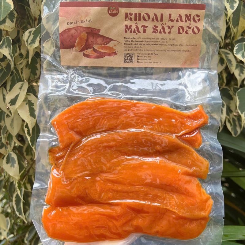  KHOAI LANG MẬT TÀ NUNG ĐÀ LẠT SẤY DẺO NGUYÊN LÁT - Túi 250G 