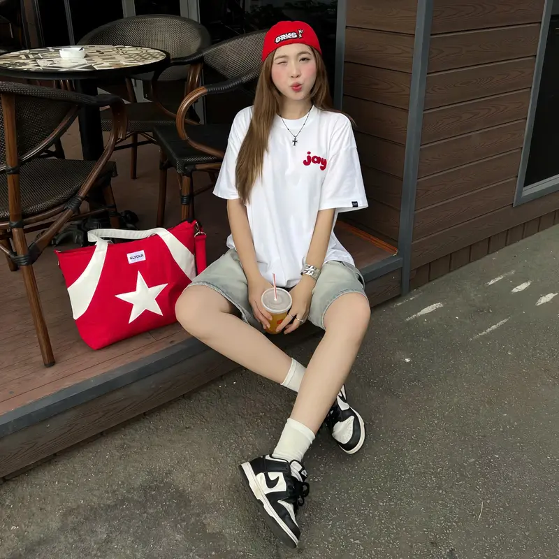 Túi STAR V4 unisex - SLYOUR Bag , chất liệu dù trần bông, chống sốc, kháng nước, vừa lap 15inch túi đeo chéo & túi đeo vai khóa kéo tote (SV4) Chữ Nhật 2