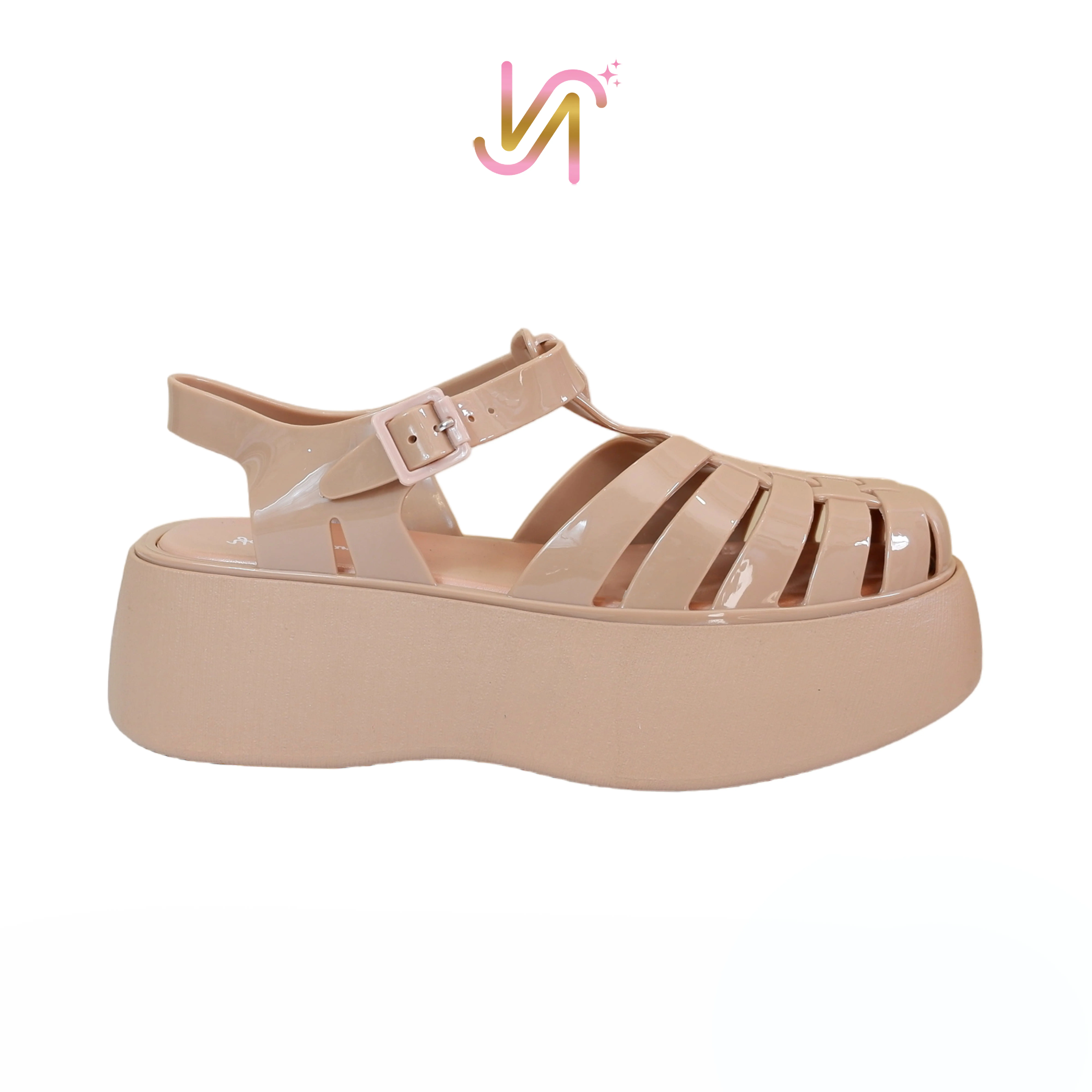 Nadilastuff "TURUN SIZE" “FREE PACKING BUBBLE WRAP” Seohyun Platform Sandal Hak Tinggi Wanita Premium Musim panas