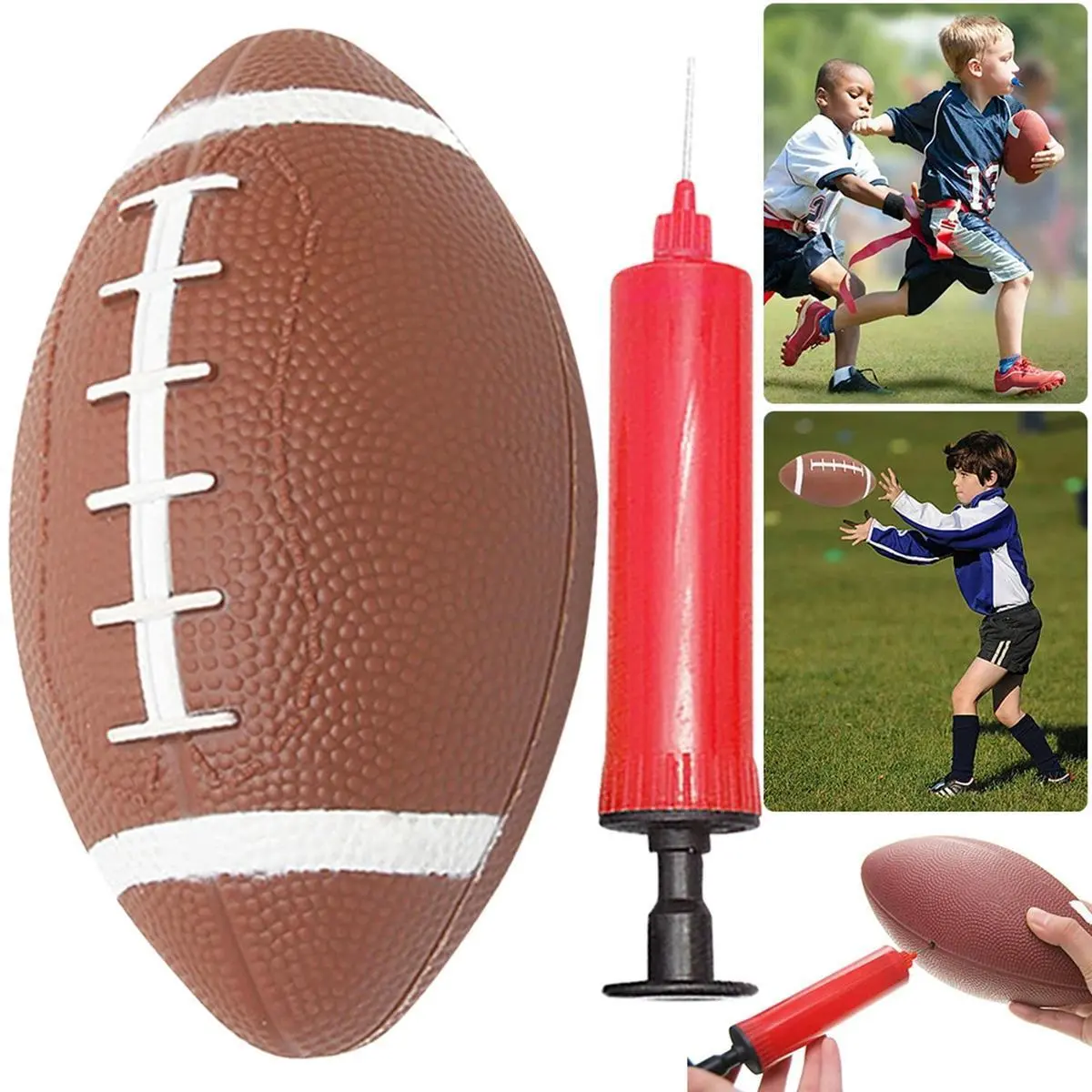 Bóng Footy Bóng Bóng Đá, Hiệp Hội Bóng Bầu Dục Mỹ Bóng Bóng Đá, Kích Thước Tiêu Chuẩn 17 / 21Cm, Thích Hợp Cho Thể Thao, Dành Cho Nam, Nữ Và Trẻ Em