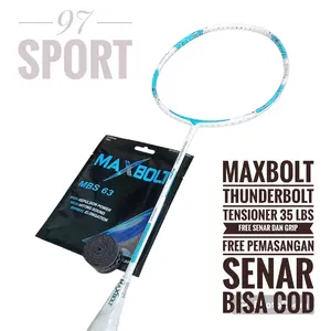 RAKET BADMINTON MAXBOLT THUNDERBOLT 35 LBS ORIGINAL