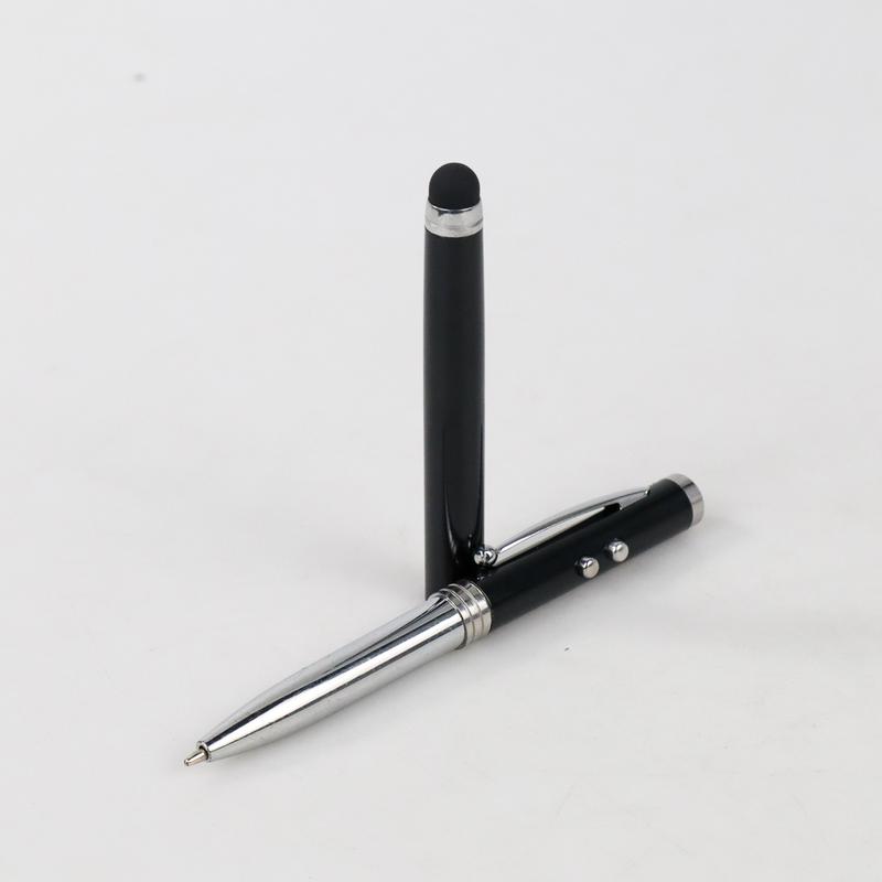 4 in 1 Senter Laser Pointer Pen dan Stylus - T0054 - TaffLED Dandees Store Aluminium Led Pena 8