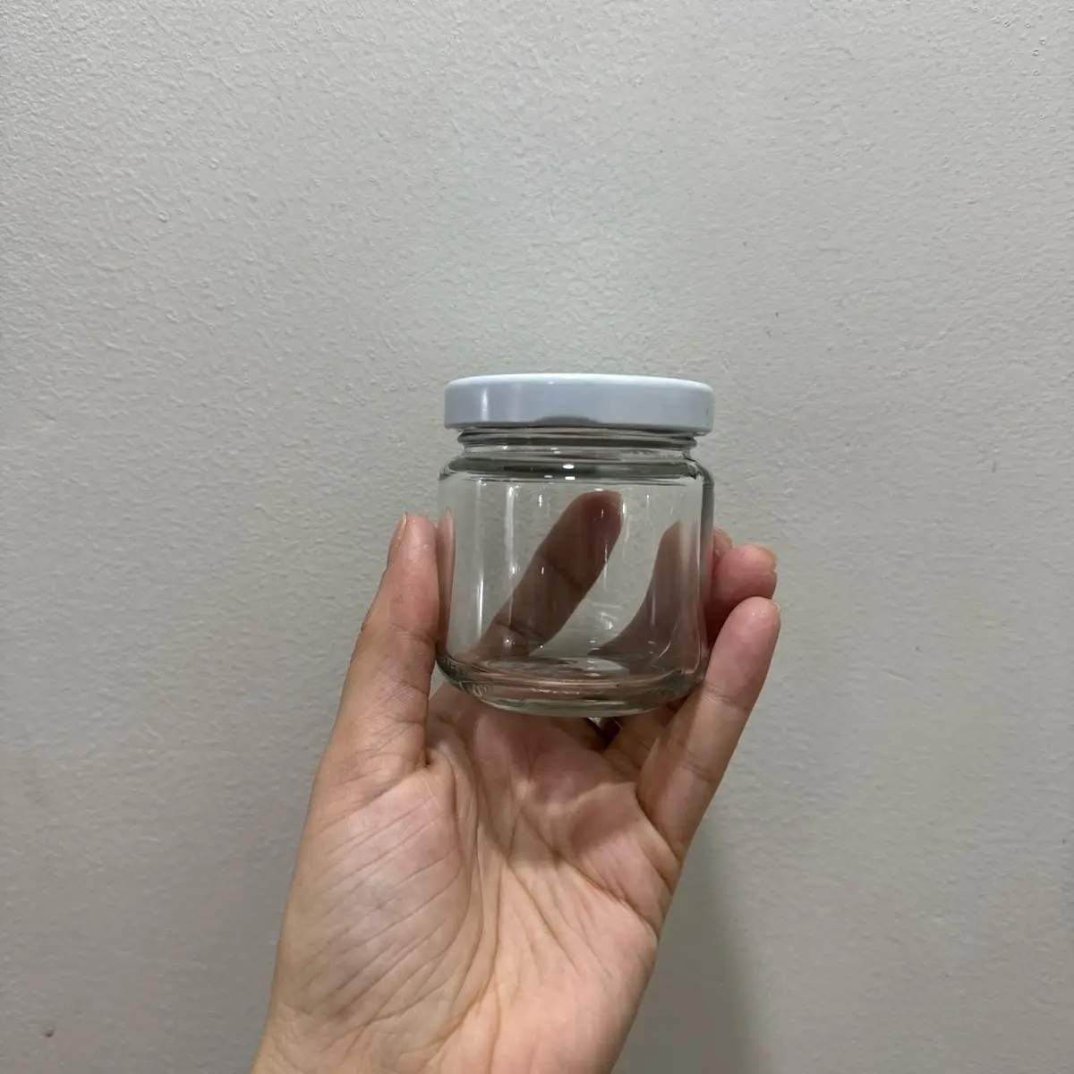 Balang Kaca, 100ml, Bentuk Lurus, dengan Penutup
