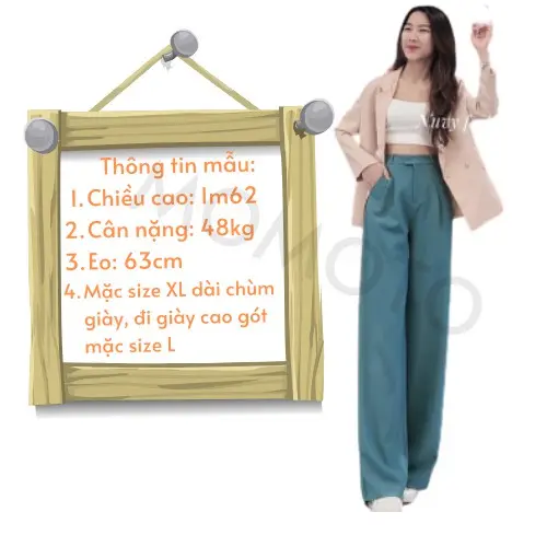 QUẦN ỐNG RỘNG CHUN SAU VẢI LỤA HÀN CAO CẤP 7