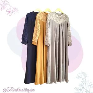 LD 120 Syakira dress / Syakira gamis / gamis cringkle / gamis brukat Muslim Wanita mewah  Maxi  Syari  Crinkle  Lebaran  Airflow Muslim Wanita Crinkle Airflow mewah princess dress gamis brokat