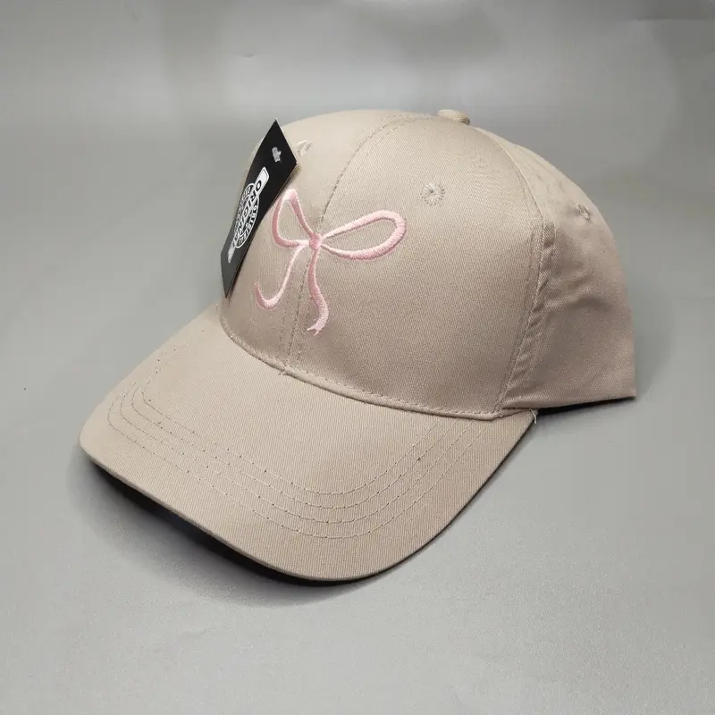 COD Topi Fashion CAP BORDIR PITA Bow Simple Korean Look Cute Ribbons Cap lucu 6