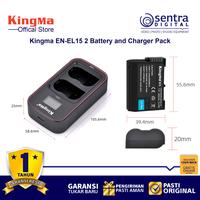 Gambar Kingma EN-El15 for Z5 Z6II Z7 Z7II Z8 Paket 2 Battery 1 Dual Charger dari Sentra Digital Kota Surabaya 5 Tokopedia