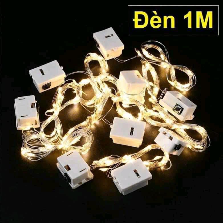 [có bán sỉ] combo 10 đèn led trang trí 1m, 2m màu vàng nhiều màu