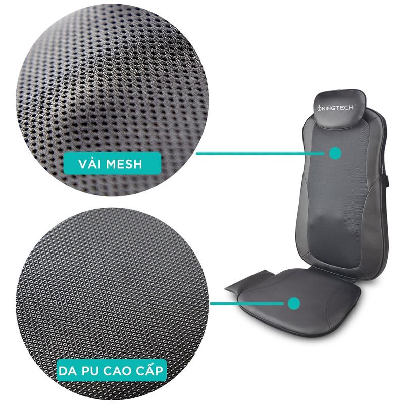 Đệm, Ghế Massage KINGTECH KC-500S - Mát Xa Lưng 3D Chuyên Sâu, Kết Hợp Tính Năng Nhiệt Hồng Ngoại - Chính Hãng 5