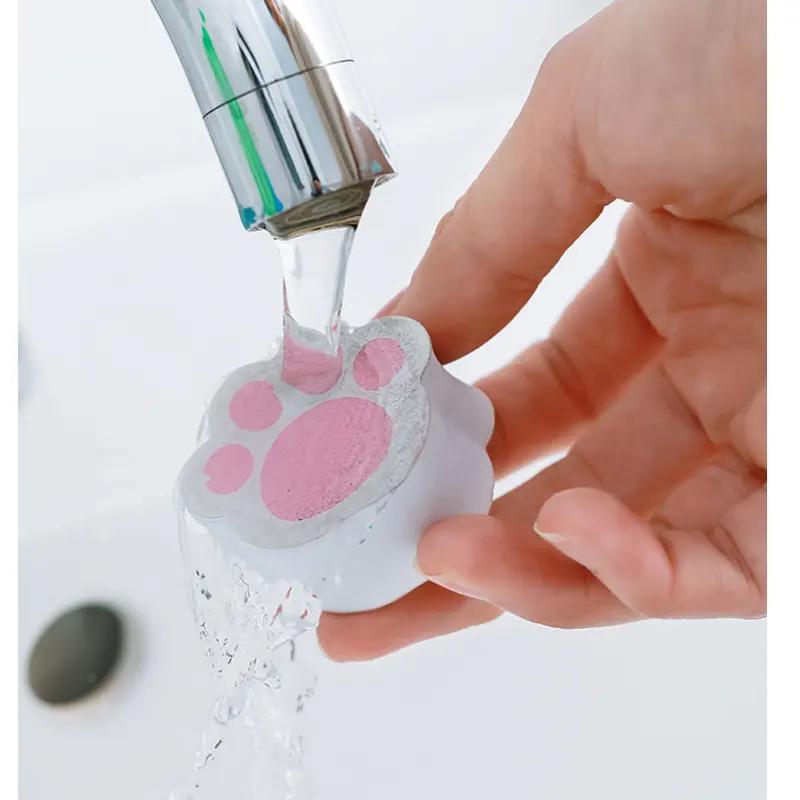 Paw Shaped Cleaning Sponge, 1 Count Glass Cleaning Sponge, Multifunctional Cleaning Tool for Bathroom & Kitchen 4