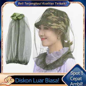 Jaring Topi Mancing Jaring Anti Nyamuk Serangga Topi Lebah Topi Jaring Camo