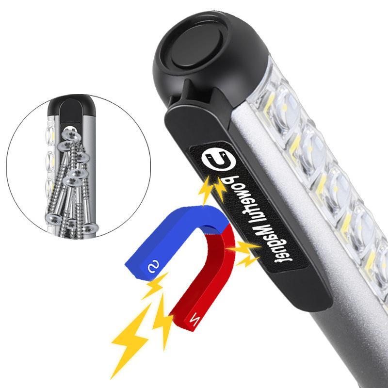 Product Introduction of Flashlight Magnetic - Fishing Pencil Case Light With Magnetic Base And Clip, Outdoor Activity Supplies, Fishing, Work, Camping, Hiking 25