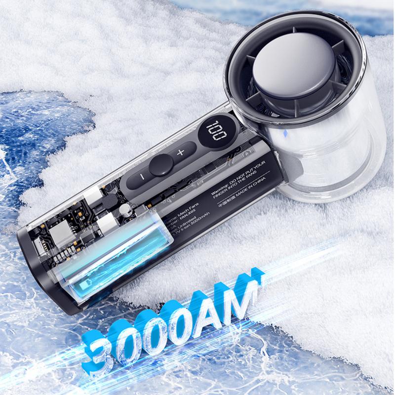 Quạt điều hòa cầm tay làm lạnh 16 độ thời gian sử dụng 30 giờ không ồn kích thước nhỏ máy  quạt  cầm  tay  mini 4