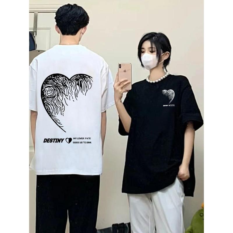 Trang Phục Cặp Đôi, Disoo, Trang Phục Mùa Hè, Thương Hiệu Độc Đáo, Bộ Đồ Áo Phông ngắn Tay Roora Khác Nhau, Thiết Kế Đẹp, Hàng Mới Về Năm 2024 Nữ 2