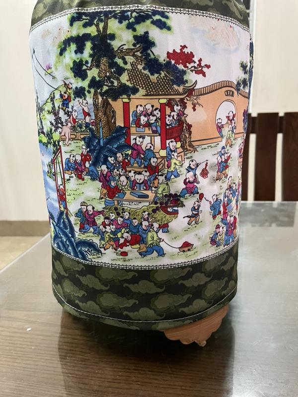 Áo lồng khuyên cao cấp Họa tiết Tam Anh Lữ Bố Bách Nhi áo lồng khuyên tròn size 22 đẹp áo lồng khuyên cao cấp