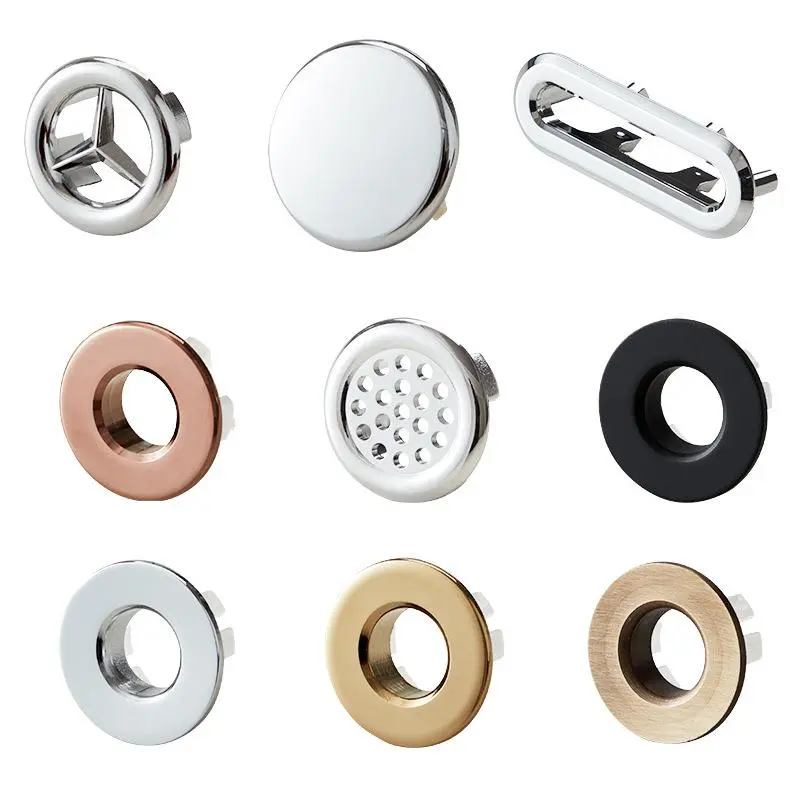Hand Basin Overflow Ring, Decorative Ring, Overflow Port Ring, Double-layer Ring Surface Basin Accessories 0