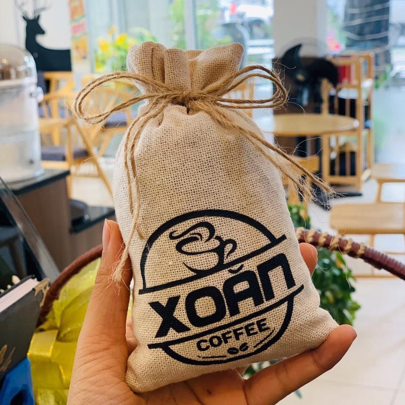 Túi thơm cà phê treo xe ô tô khử mùi, chống say xe Nội Thất