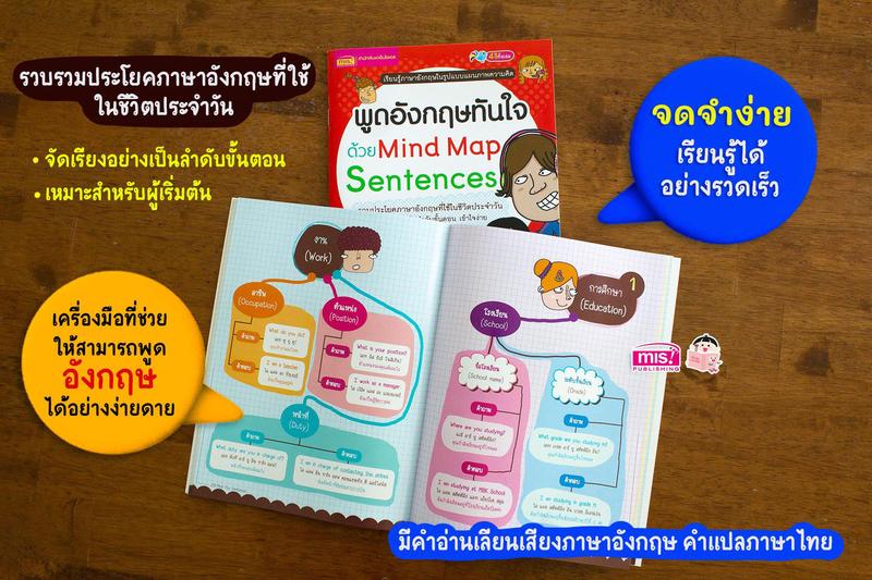 Product Introduction of หนังสือ พูดอังกฤษทันใจด้วย Mind Map Sentences 0