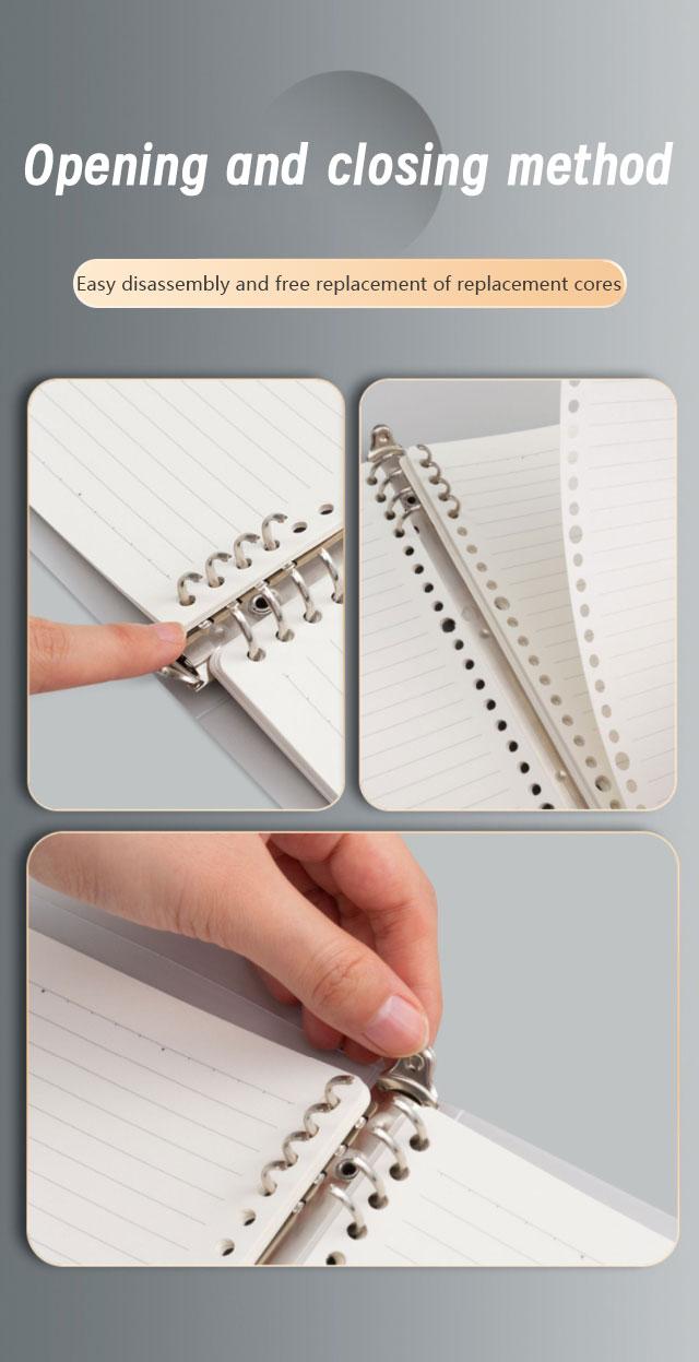 Product Introduction of LR [Ready Stock] Notebook A5/B5/A4 Refillable Binder Cover Notebook Binder Notebook Refill 27