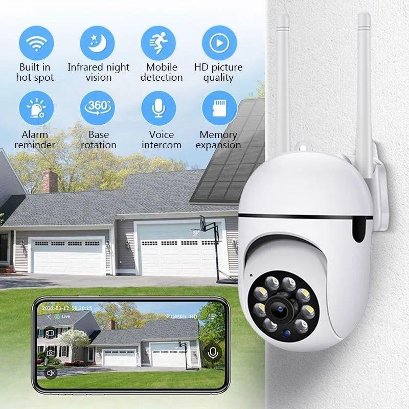 Product Introduction of Beli 1 Get 1-V380 Pro Kamera  Wifi CCTV IP Full HD 1080P Waterproof Tanpa Kabel dengan Pelacakan Manusia & Wireless 1